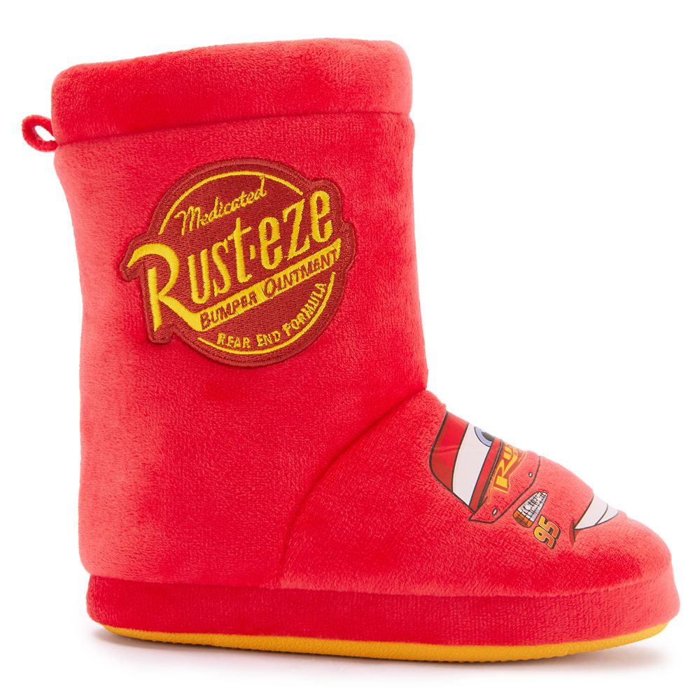 Lightning McQueen Plush Slippers for Kids &ndash; Cars