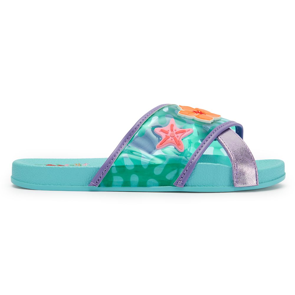Ariel Crisscross Swim Slides for Kids &ndash; The Little Mermaid