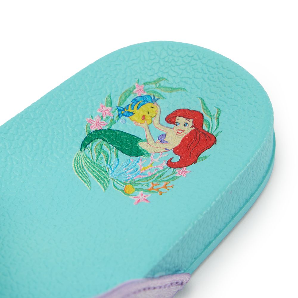 Ariel Crisscross Swim Slides for Kids &ndash; The Little Mermaid