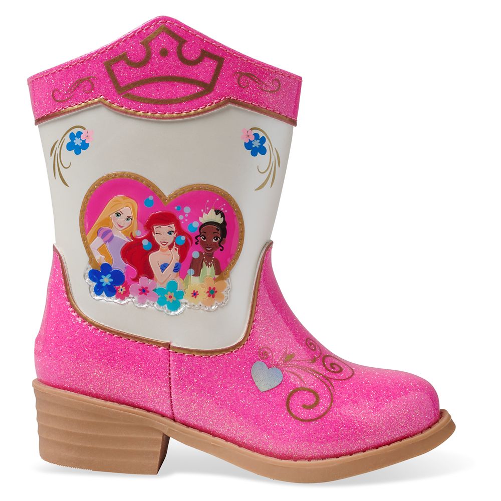 Disney Princess Light-Up Cowboy Boots for Kids