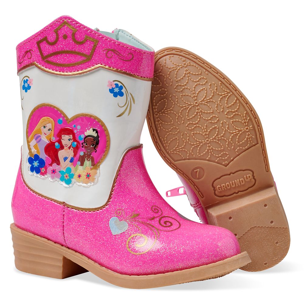 Disney Princess Light-Up Cowboy Boots for Kids