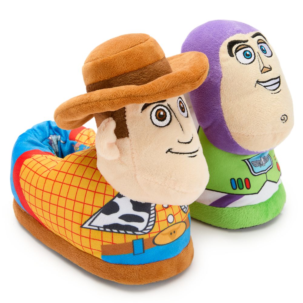Buzz Lightyear and Woody Plush Slippers for Kids – Toy Story