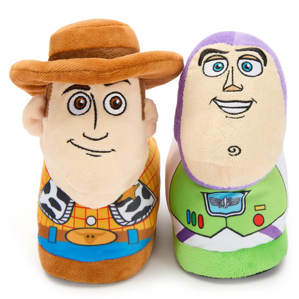 Buzz Lightyear and Woody Plush Slippers for Kids &ndash; Toy Story