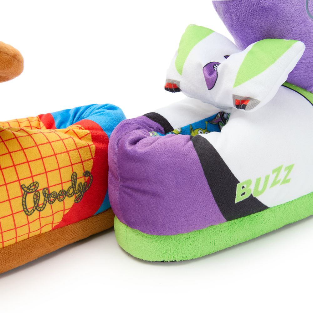 Buzz Lightyear and Woody Plush Slippers for Kids &ndash; Toy Story