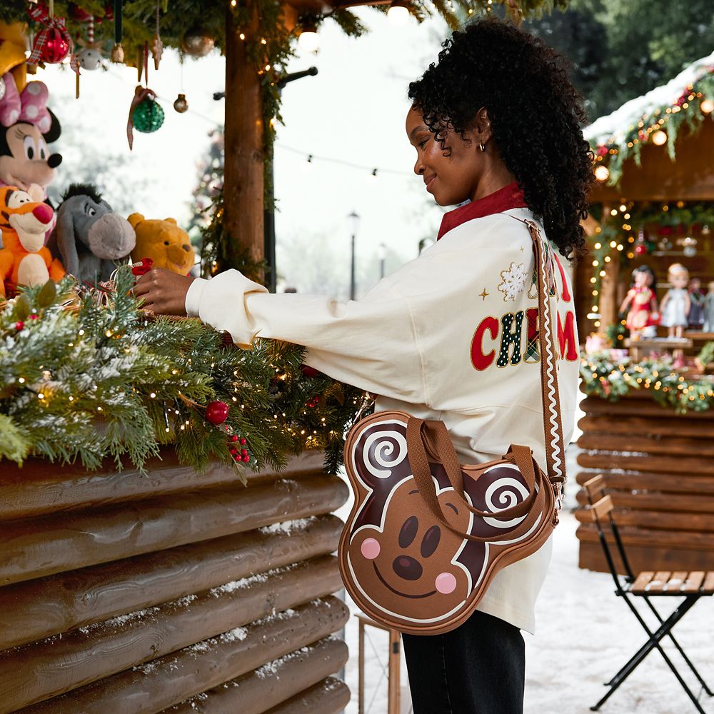 Mickey Mouse Gingerbread Mini Big Face Canvas Tote