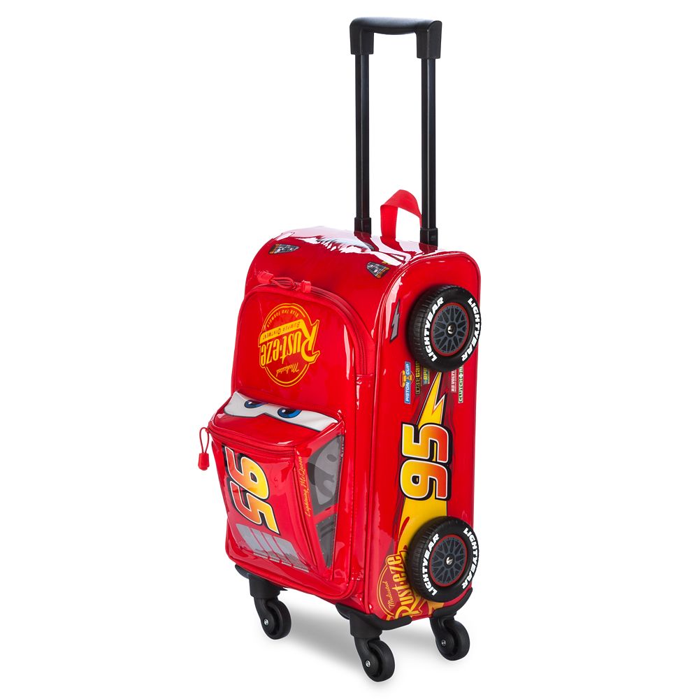 Lightning McQueen Rolling Luggage for Kids – Cars