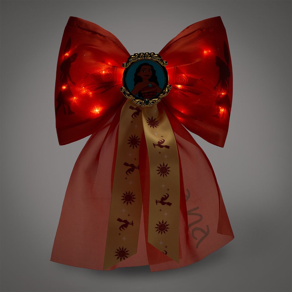 Moana Light-Up Hair Bow Barrette