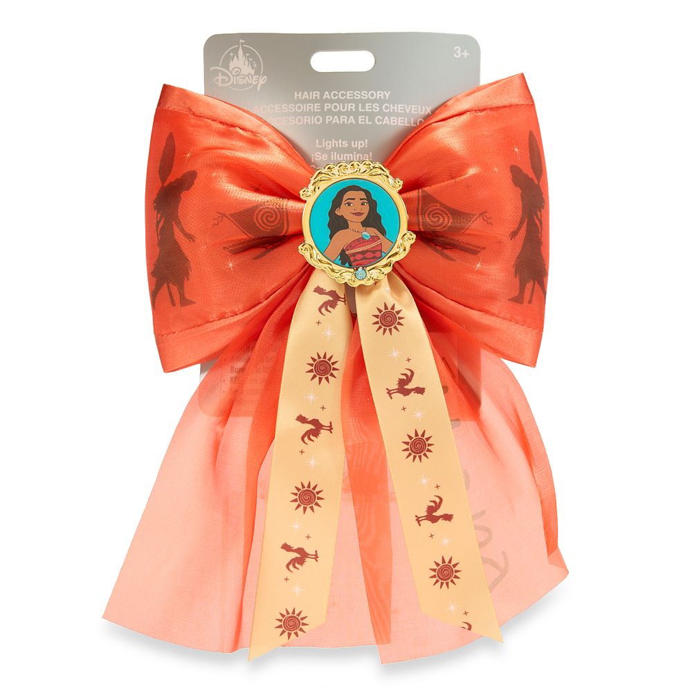 Moana Light-Up Hair Bow Barrette