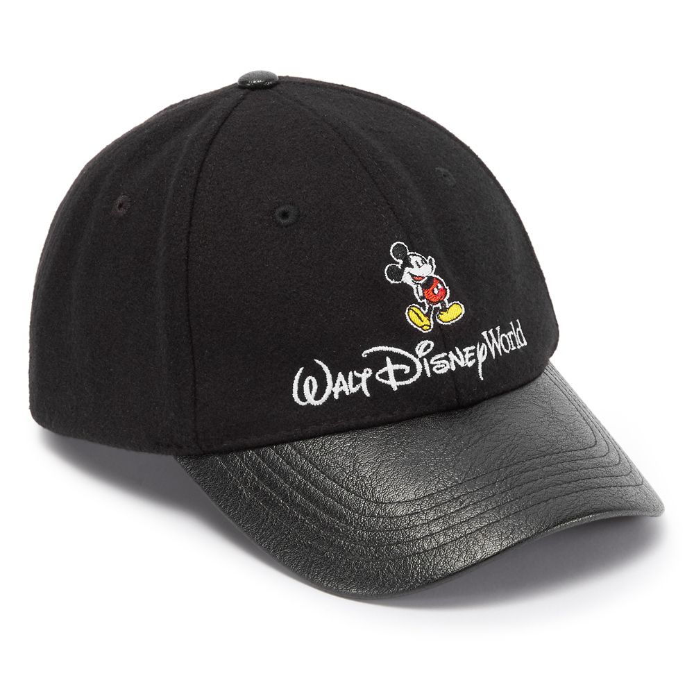 Mickey Mouse Faux Leather Baseball Cap for Adults &ndash; Walt Disney World