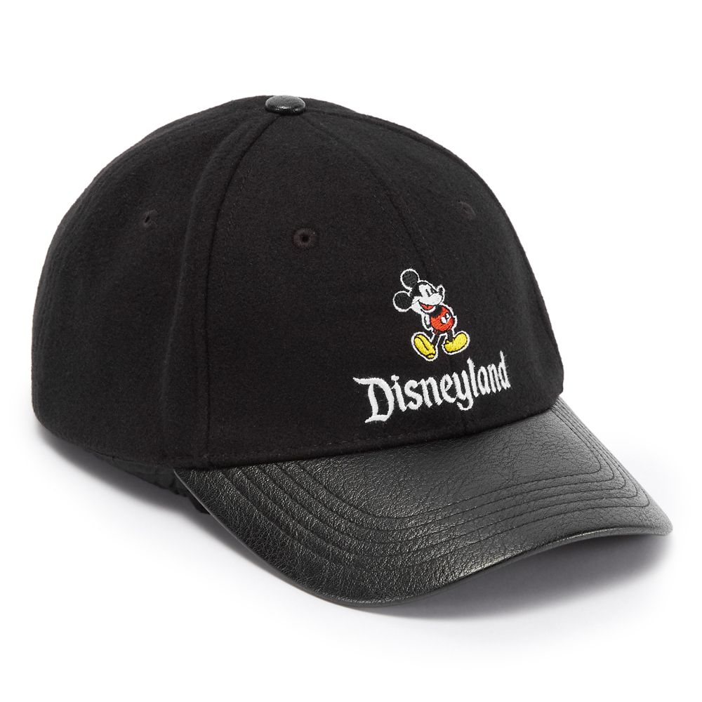 Mickey Mouse Faux Leather Baseball Cap for Adults &ndash; Disneyland