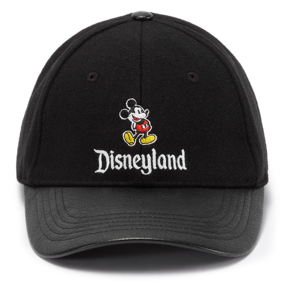 Mickey Mouse Faux Leather Baseball Cap for Adults &ndash; Disneyland