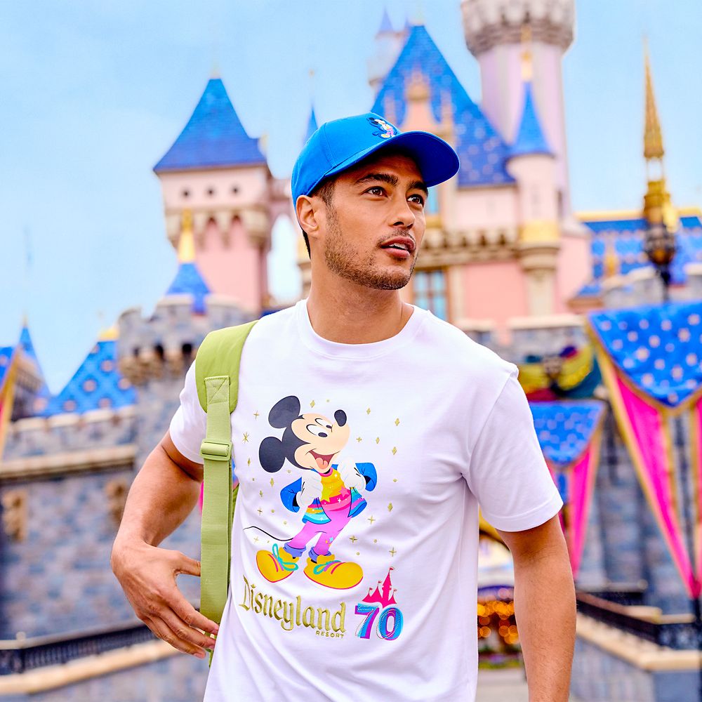 Mickey Mouse and Friends Baseball Cap for Adults - Disneyland 70th Anniversary Celebration