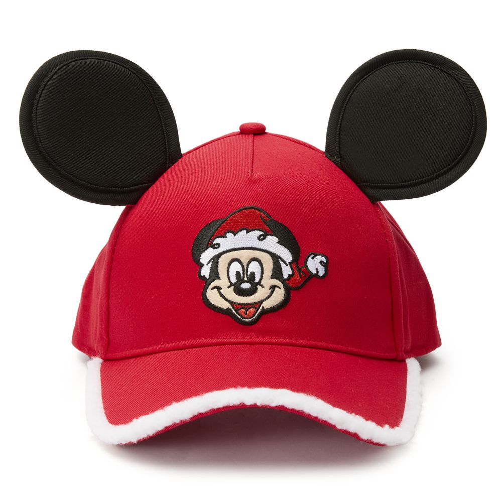 Santa Mickey Mouse Holiday Baseball Ear Cap for Kids Official shopDisney