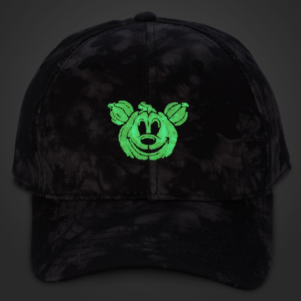 Mickey Mouse Jack-o'-Lantern Glow-in-the-Dark Baseball Cap for Adults