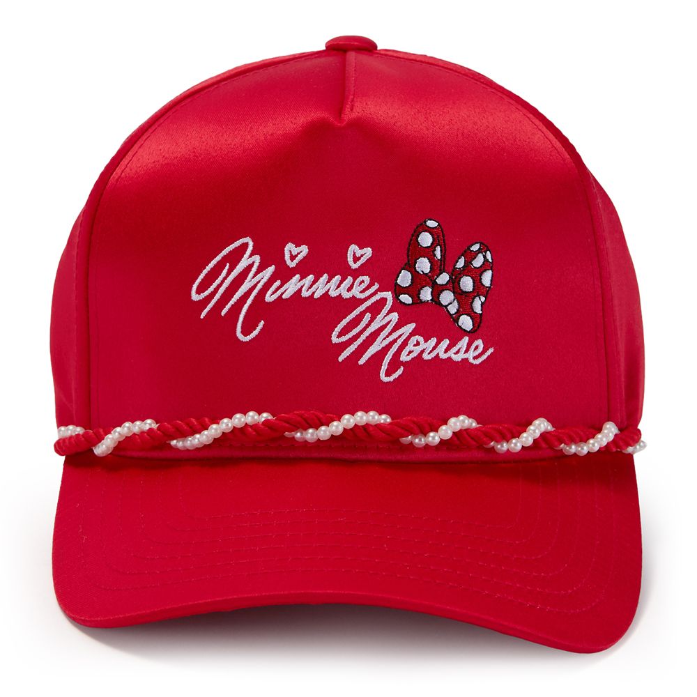 Minnie Mouse Bow Baseball Hat for Adults