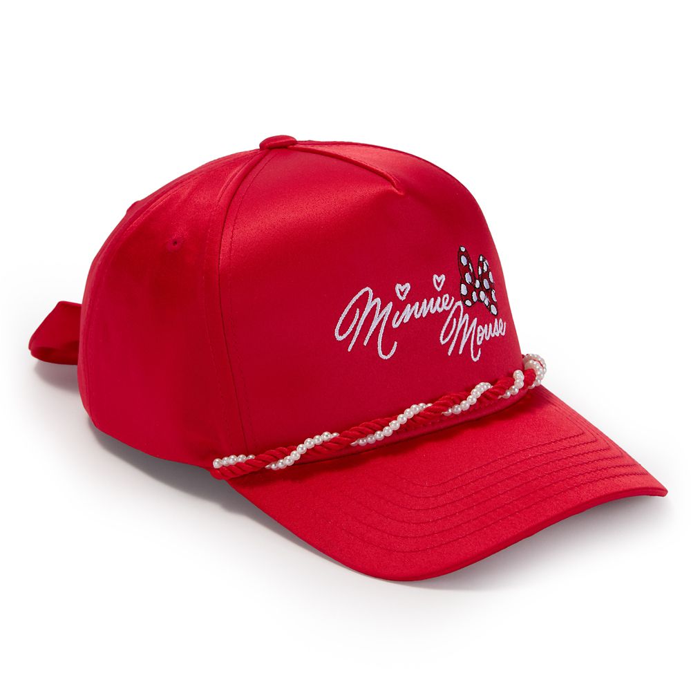 Minnie Mouse Bow Baseball Hat for Adults