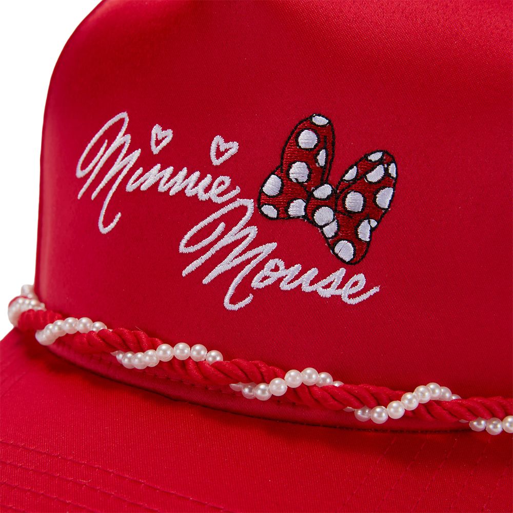 Minnie Mouse Bow Baseball Hat for Adults