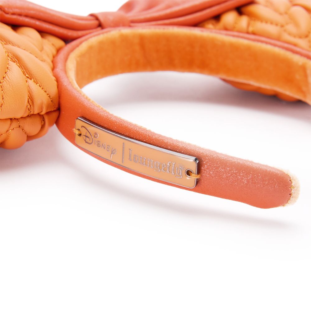 Minnie Mouse Orange Loungefly Ear Headband for Adults - Pumpkin Spice