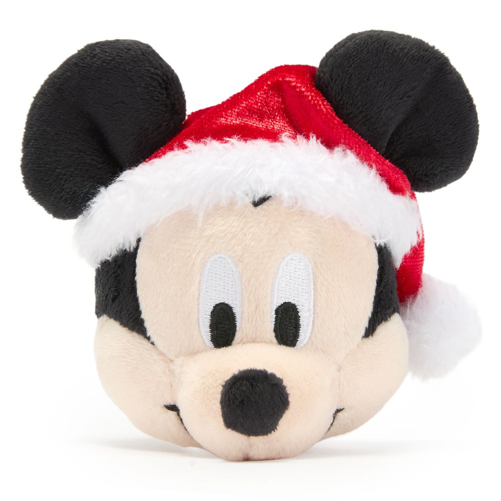 Santa Mickey Mouse Headband Plush &ndash; Mini 3 1/2''