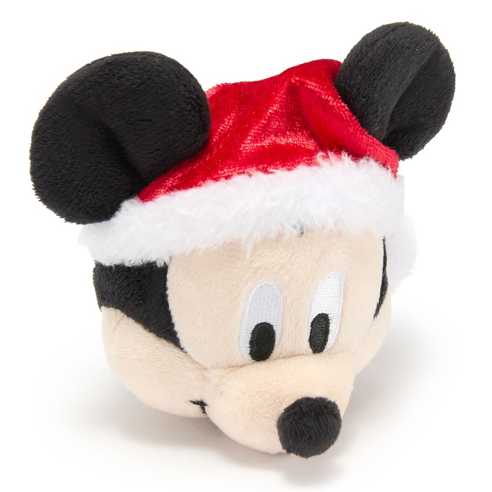 Santa Mickey Mouse Headband Plush &ndash; Mini 3 1/2''