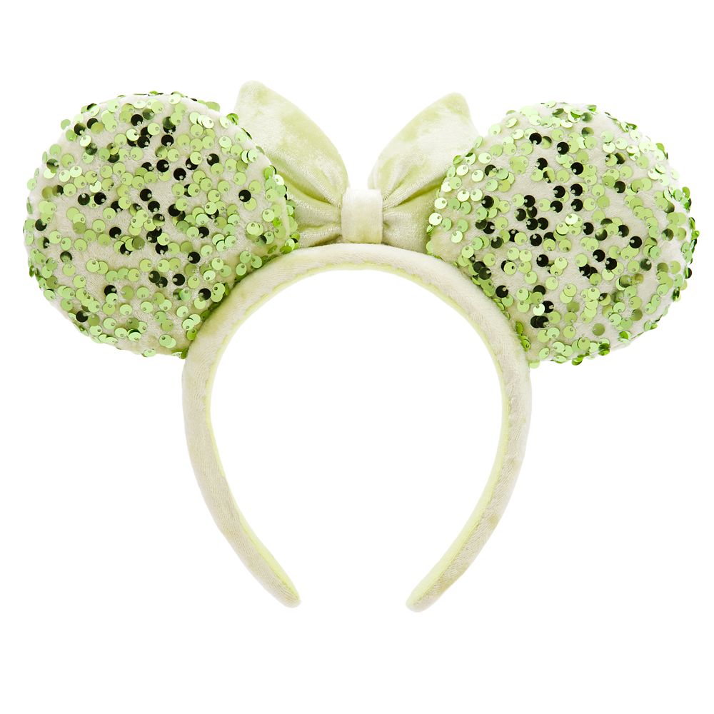 Minnie Mouse Sequined Ear Headband for Adults &ndash; Tinker Bell Green