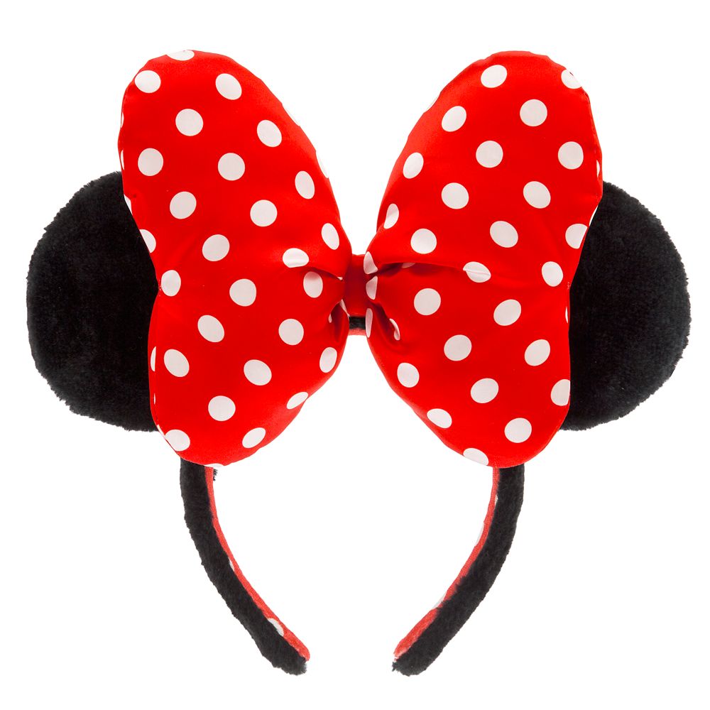 Minnie Mouse Plush Polka Dot Ear Headband for Adults Official shopDisney