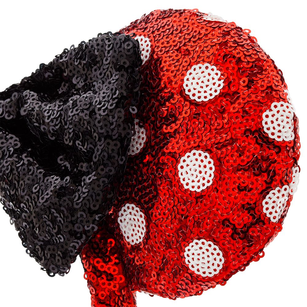 Minnie Mouse Sequined Ear Headband for Adults &ndash; Polka Dot