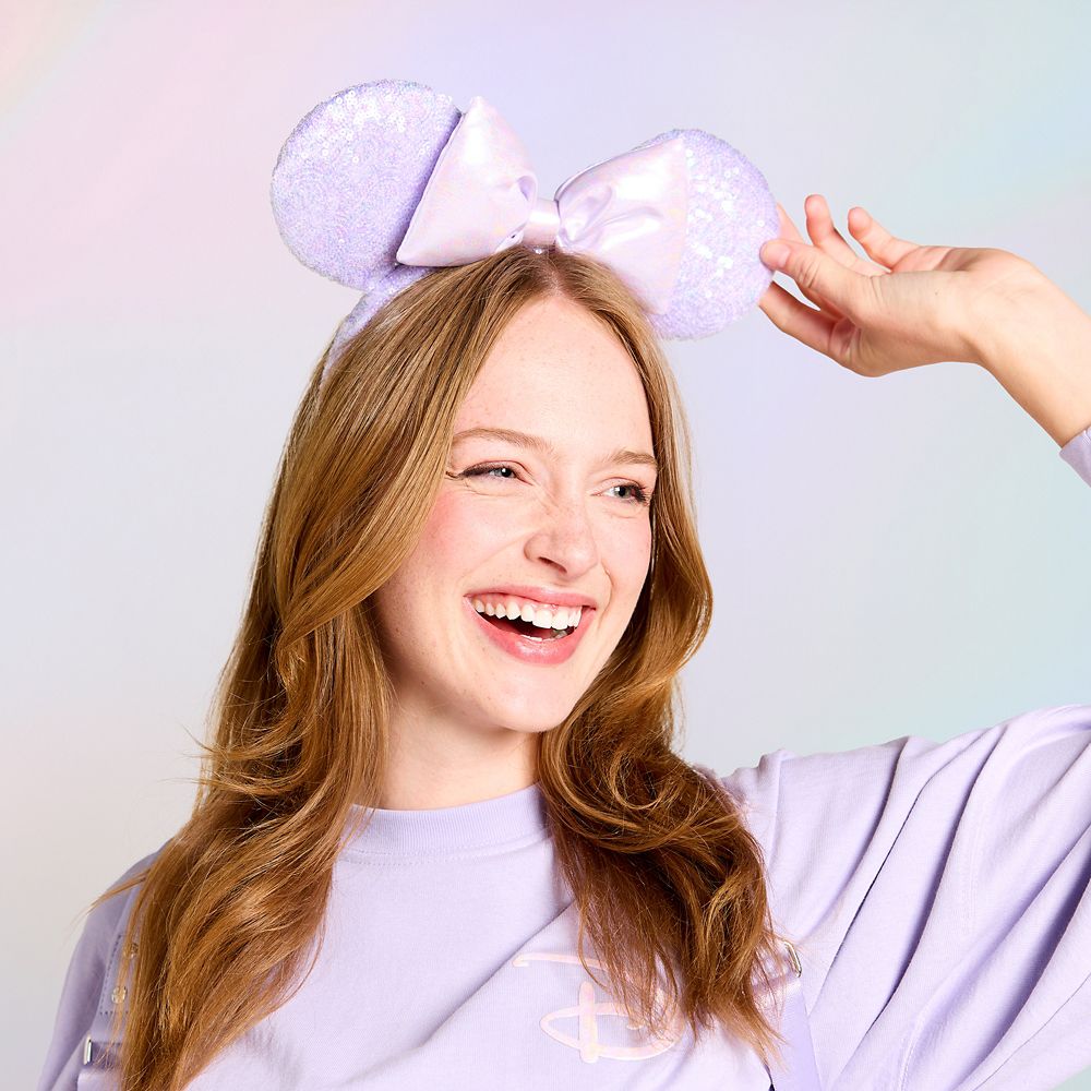 Minnie Mouse Sequined Ear Headband - Opalescent