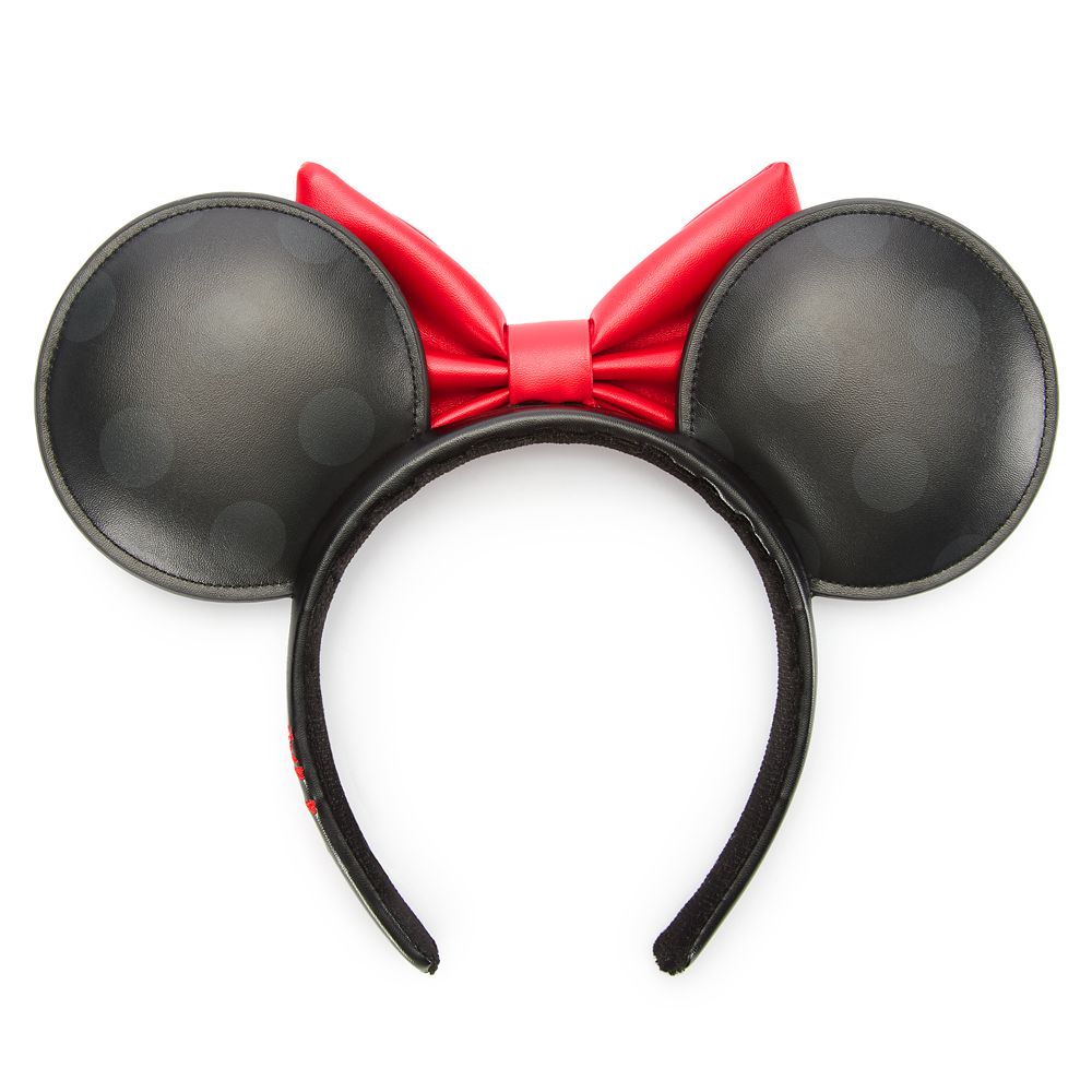 Minnie Mouse Simulated Leather Ear Headband for Adults