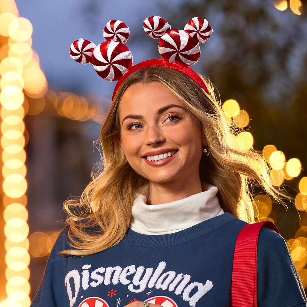 Mickey Mouse Peppermint Swirl Ear Headband for Adults