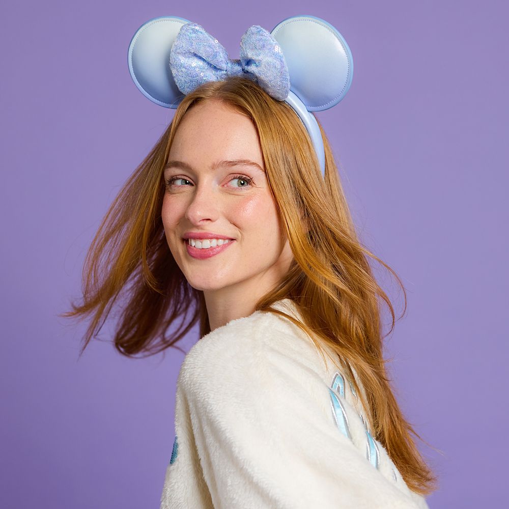 Minnie Mouse Ear Headband for Adults &ndash; Winter Blue