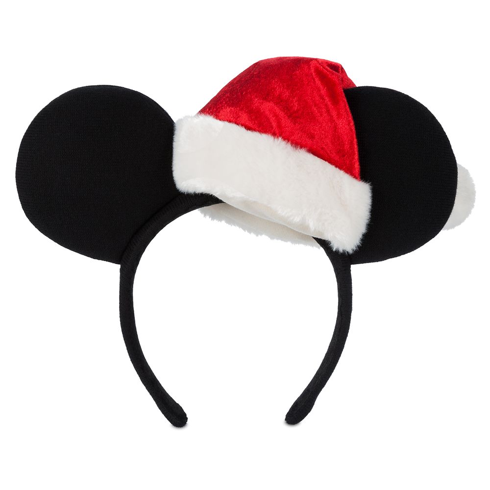 Mickey Mouse Santa Hat Ear Headband for Adults