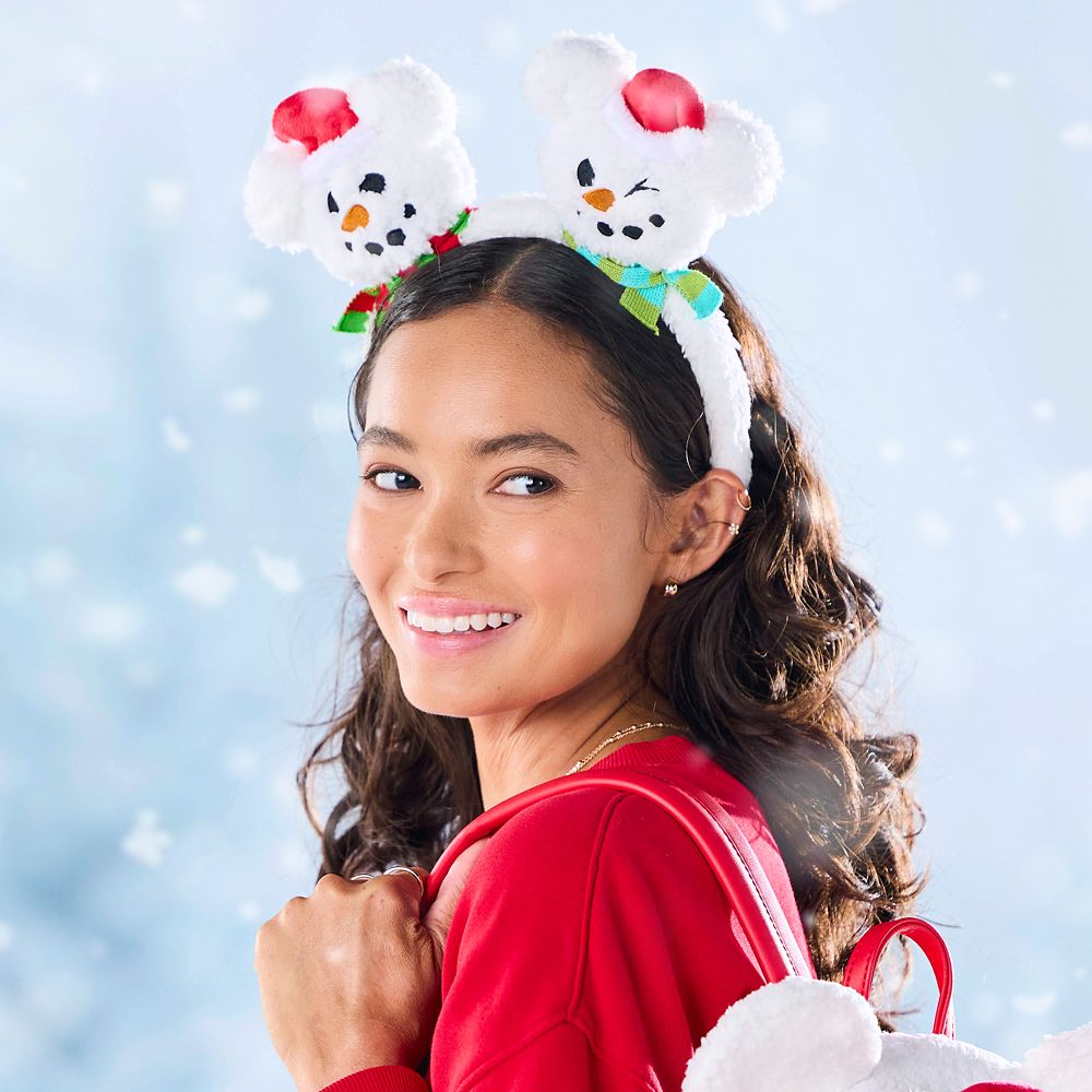 Mickey Mouse Snowman Holiday Ear Headband for Adults