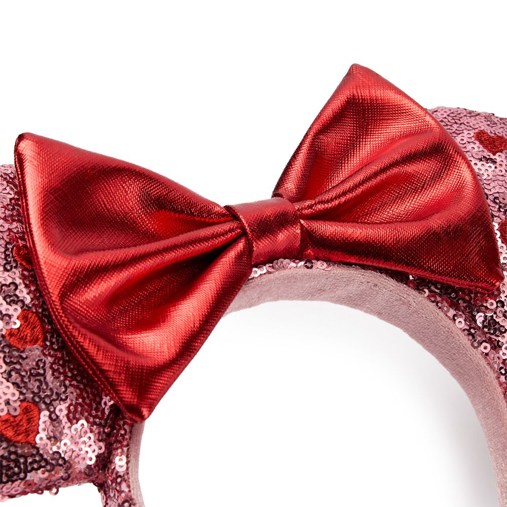 Minnie Mouse Sequined Ear Headband for Adults &ndash; Valentine's Day