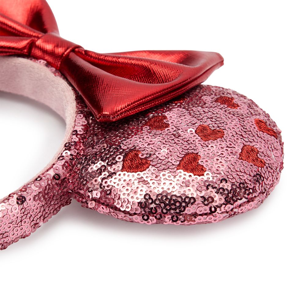 Minnie Mouse Sequined Ear Headband for Adults &ndash; Valentine's Day