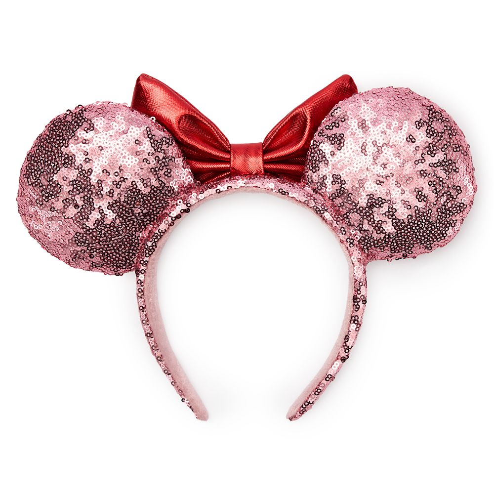 Minnie Mouse Sequined Ear Headband for Adults &ndash; Valentine's Day