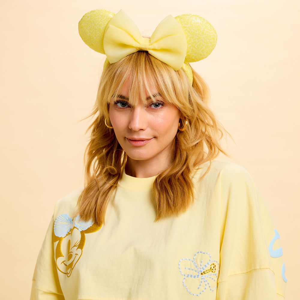 Minnie Mouse Sequined Ear Headband for Adults &ndash; Joyful Yellow