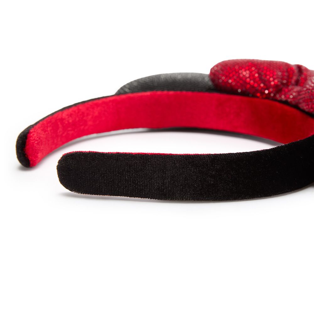 Minnie Mouse Sequined Ear Headband &ndash; Black and Red