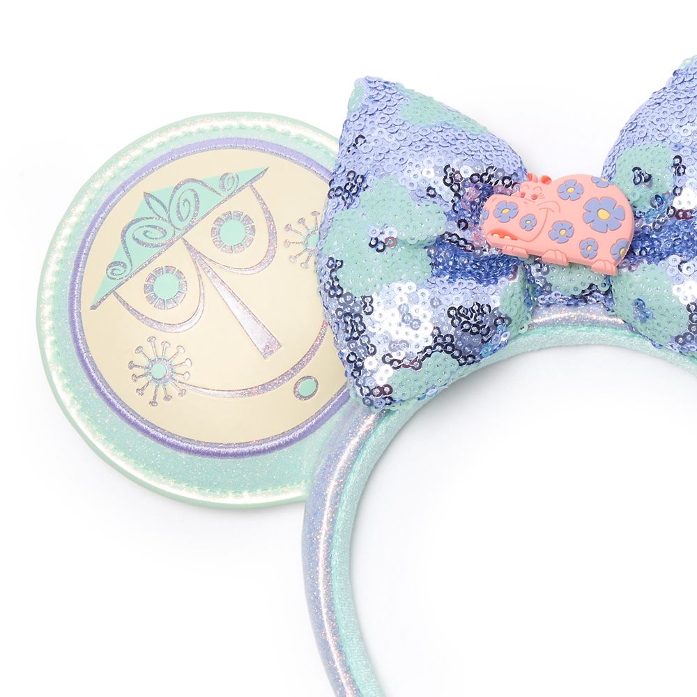 ''it's a small world'' Ear Headband with Sequined Bow