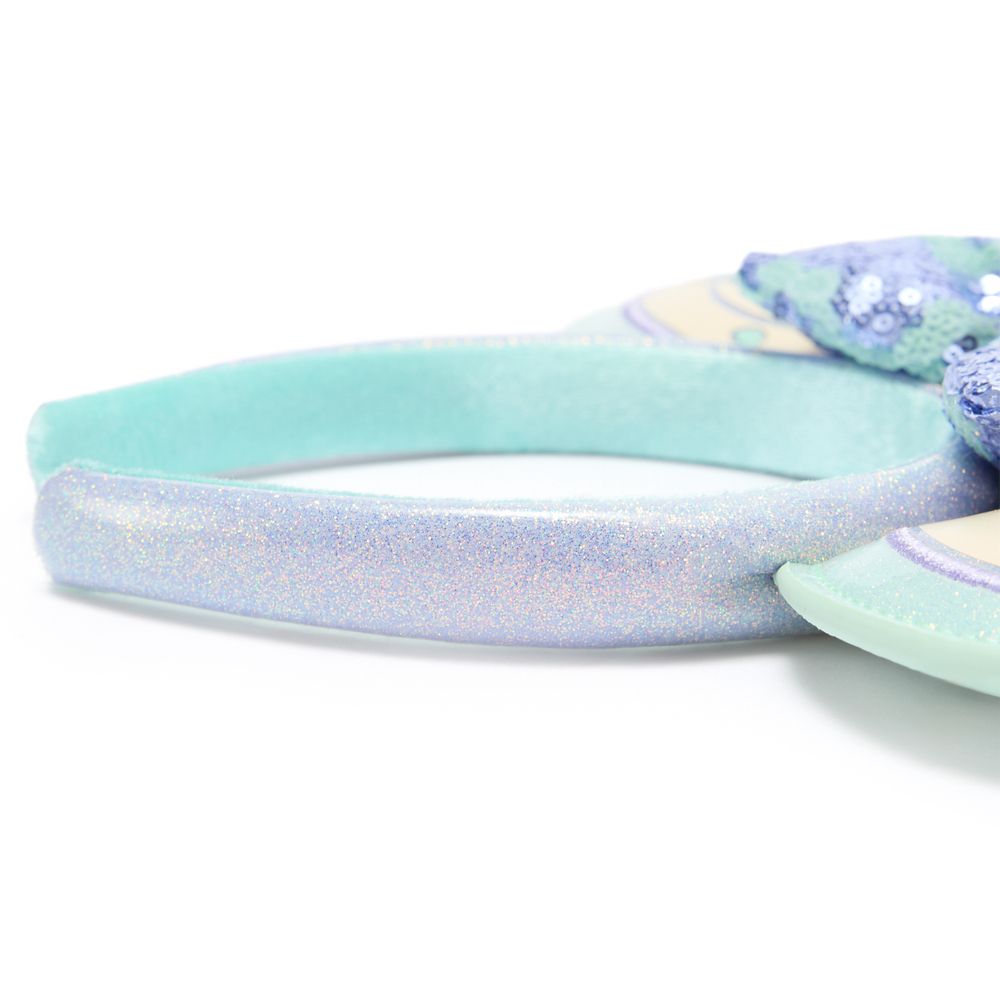 ''it's a small world'' Ear Headband with Sequined Bow