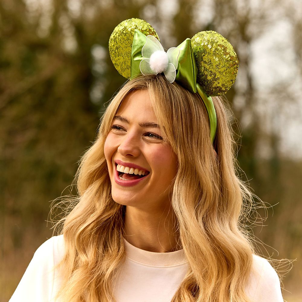 Tinker Bell Sequin Ear Headband for Adults &ndash; Peter Pan