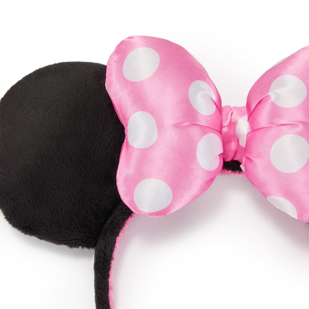 Minnie Mouse Ear Headband with Bow &ndash; Pink