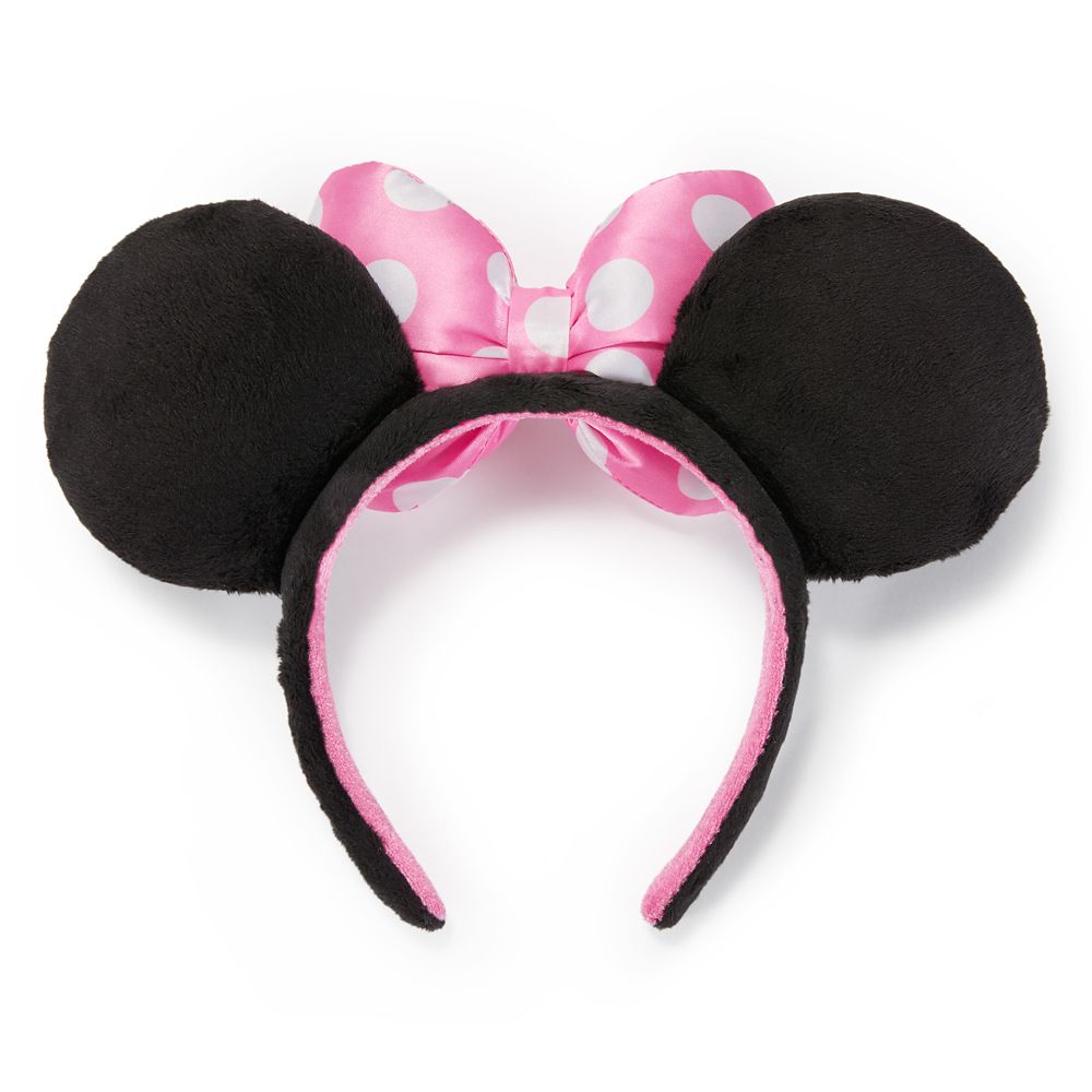 Minnie Mouse Ear Headband with Bow &ndash; Pink