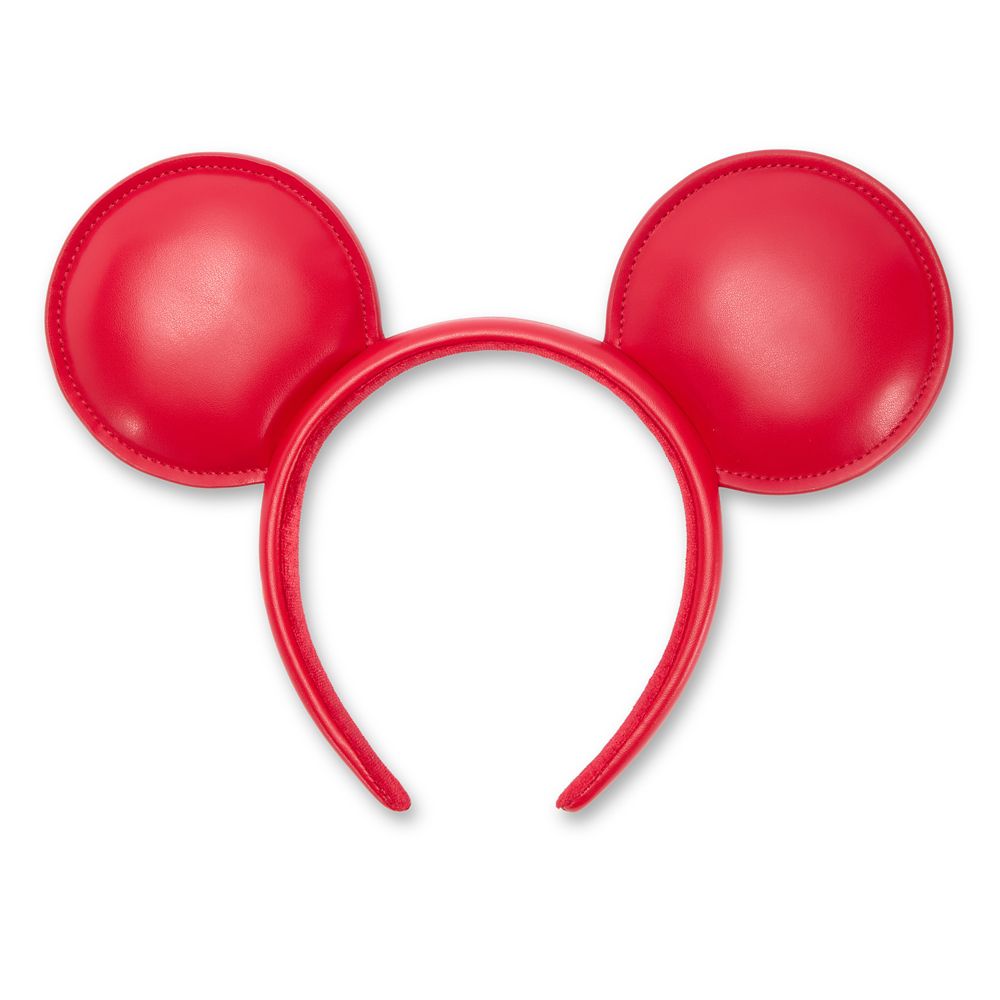 Mickey Mouse Ear Headband for Adults &ndash; Red