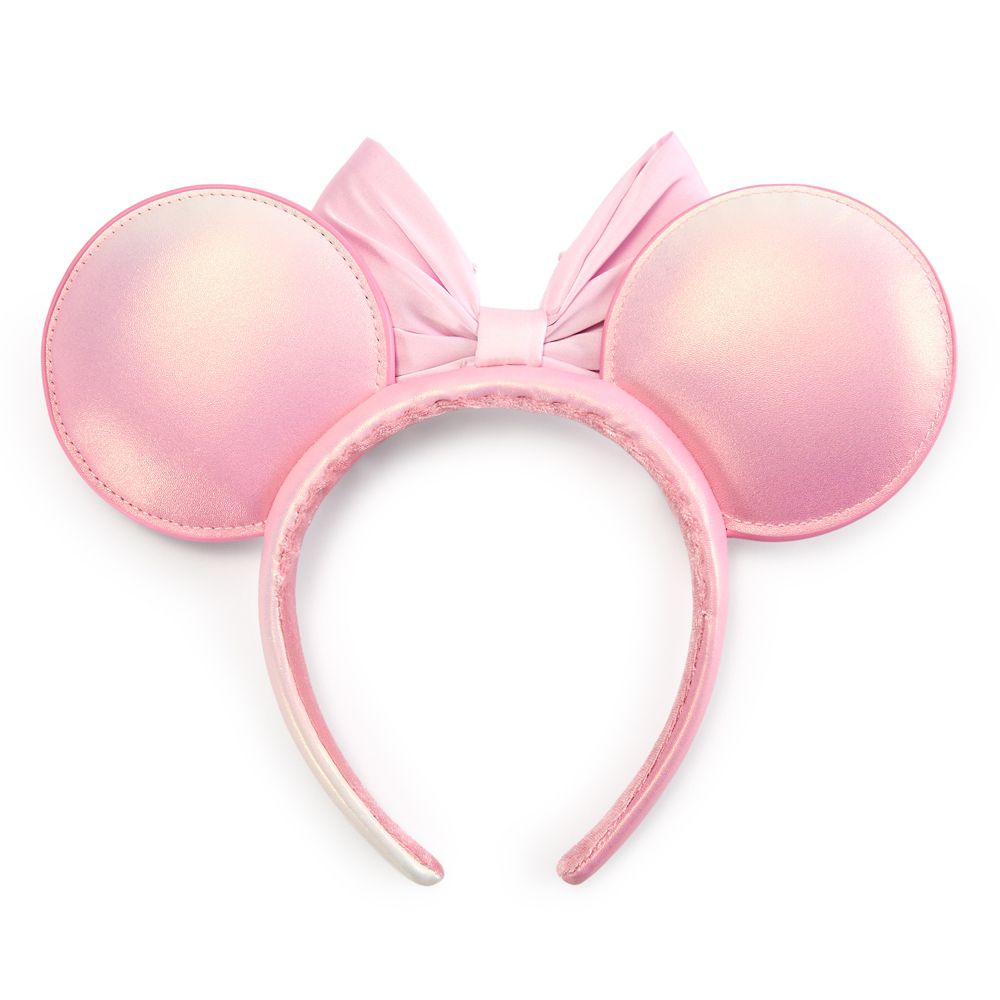 Minnie Mouse Pearled Ear Headband for Adults &ndash; Rose Pearl