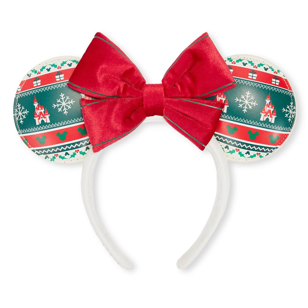 Minnie Mouse Fair Isle Holiday Ear Headband for Adults