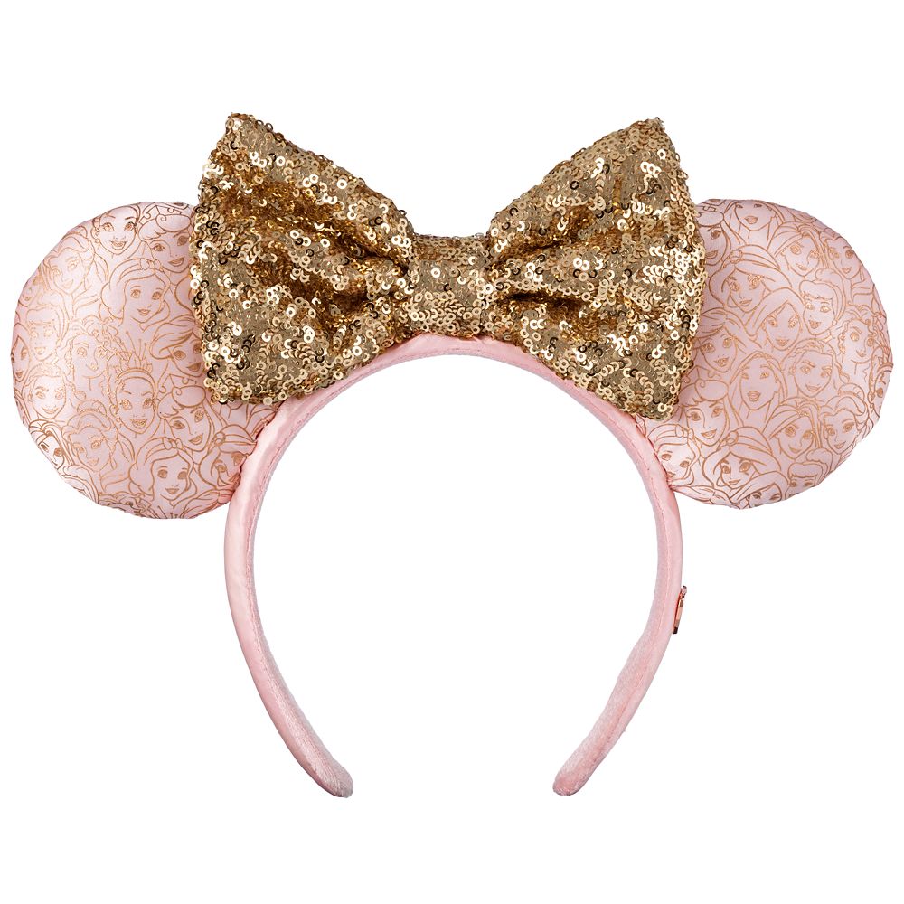 Minnie Mouse Disney Princess Ear Headband with Sequined Bow for Adults ...