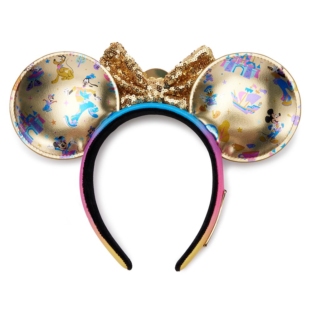 Mickey Mouse and Friends Loungefly Ear Headband for Adults &ndash; Disneyland 70th Anniversary