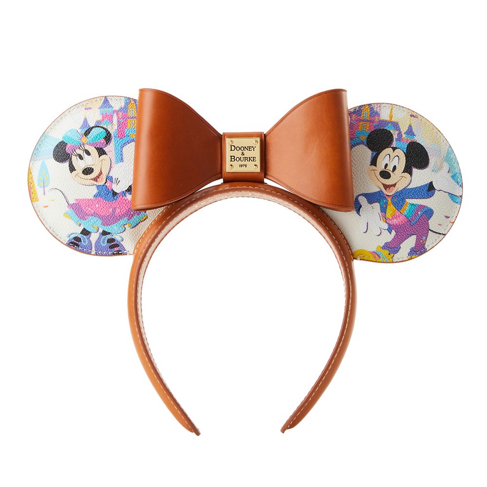 Mickey and Minnie Mouse Dooney & Bourke Ear Headband for Adults Disneyland 70th Anniversary