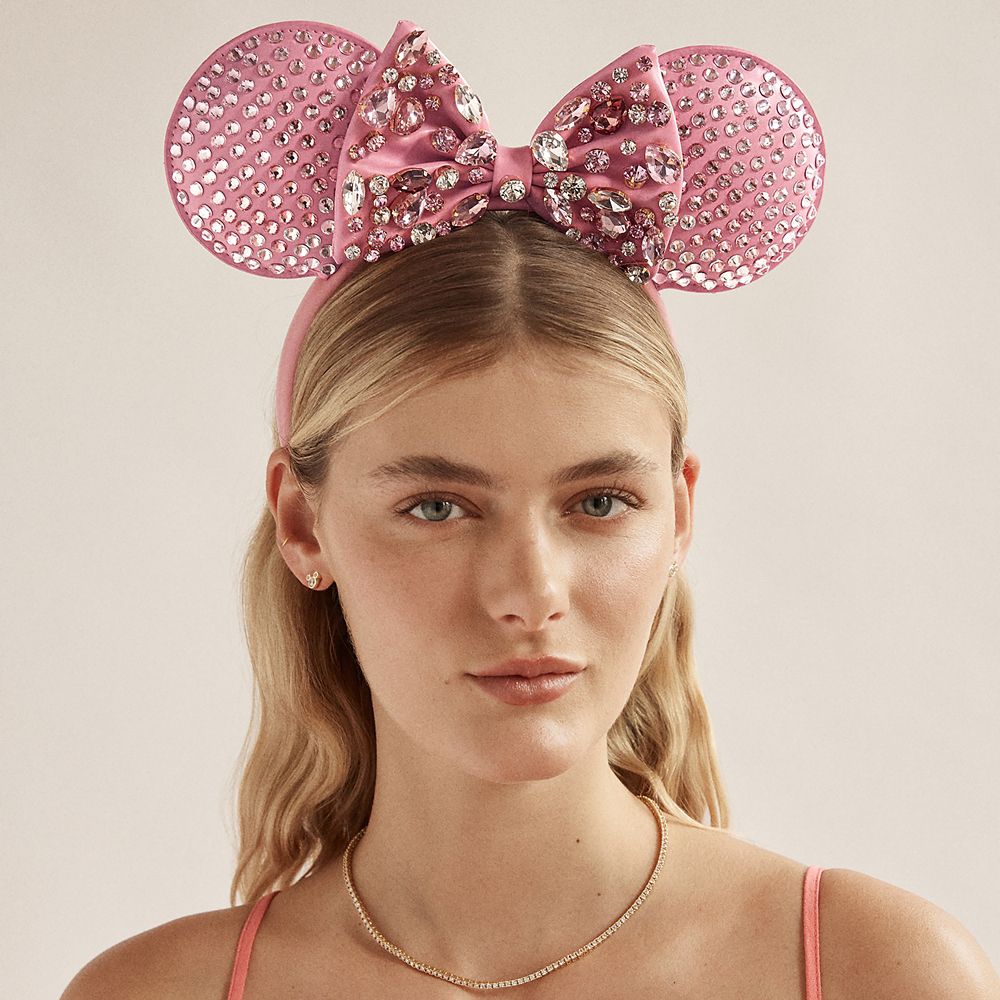Minnie Mouse Pink Crystal Ear Headband for Adults by BaubleBar